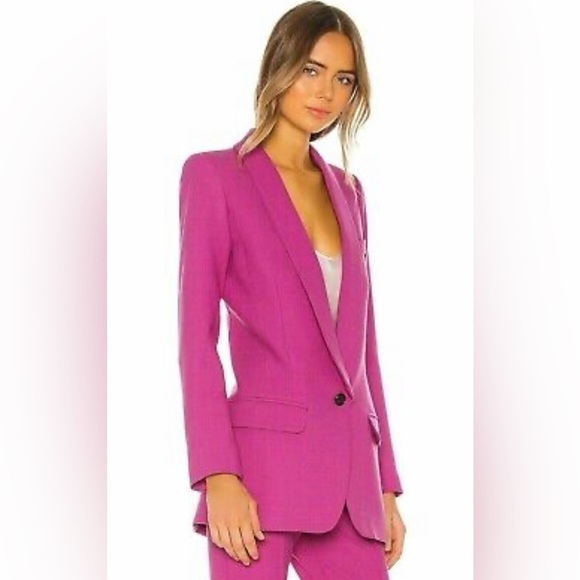 Smythe Long Shawl Blazer in Purple Violet Pink - Picture 6 of 10